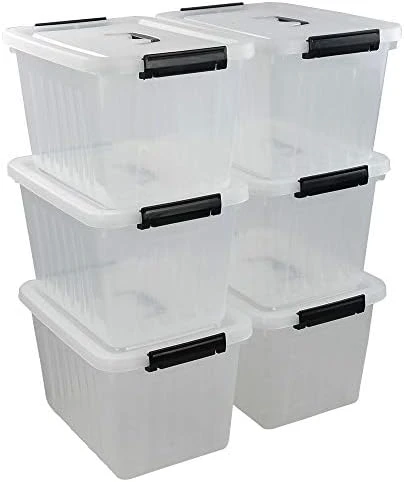 Easymanie 50 Quart Plastic Wheeled Storage Bin, 4 Packs, Plastic Latching Storage Box 7 Easymanie 50 Quart Plastic Wheeled Storage Bin, 4 Packs, Plastic Latching Storage Box - Image 7