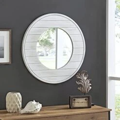 FirsTime & Co. Ellison Shiplap Accent Wall Mirror, 27", Aged White 9 FirsTime & Co. Ellison Shiplap Accent Wall Mirror, 27", Aged White -Songmics Furniture Shop 41 DLAFfTOL. AC
