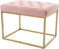 AWQM Tufted Storage Ottoman Bench,Velvet Upholstered Storage Bench With Button,Flip Top,Perfect For Living Room,Entryway,Bedroom,47.24", Light Pink 26 AWQM Tufted Storage Ottoman Bench,Velvet Upholstered Storage Bench With Button,Flip Top,Perfect For Living Room,Entryway,Bedroom,47.24", Light Pink -Songmics Furniture Shop 41 ohgpZzKS. AC
