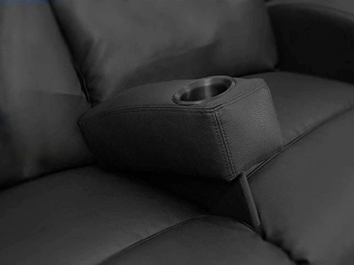 Octane Seating Removable Sofa Shark Arm Black Bonded Leather 1 Octane Seating Removable Sofa Shark Arm Black Bonded Leather