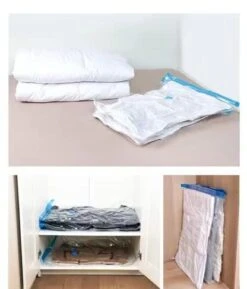 Vacuum Storage Bags (9Pack) Save 80% On Clothes Storage Space - Vacuum Sealer Bags For Comforters, Blankets, Bedding, Clothing - Compression Seal For Closet Storage. Pump For Travel. -Songmics Furniture Shop 41085PuQT6L