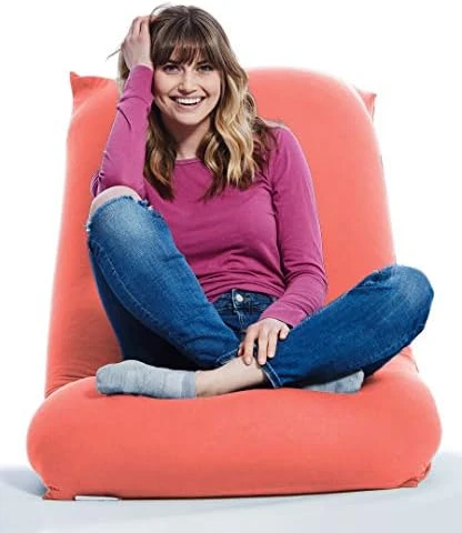 Yogibo Short Bean Bag Chair For Teens, Adults, Plush, Soft Lounge Beanbag For Gaming, Reading, And Relaxing, Removable, Washable Outer Cover, Light Gray 6 Yogibo Short Bean Bag Chair For Teens, Adults, Plush, Soft Lounge Beanbag For Gaming, Reading, And Relaxing, Removable, Washable Outer Cover, Light Gray - Image 6