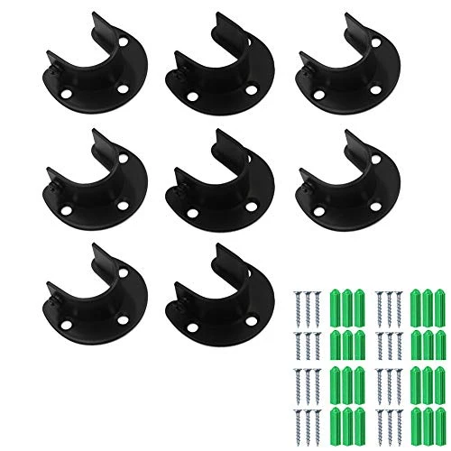 VinBee 8 Pack Wardrobe Bracket Heavy Duty Stainless Steel Rod Socket Flange Rod Holder Closet Rod End Supports, 1-1/3" Diameter,U Shaped,Easy Installation Quick Removal Support 1 VinBee 8 Pack Wardrobe Bracket Heavy Duty Stainless Steel Rod Socket Flange Rod Holder Closet Rod End Supports, 1-1/3" Diameter,U Shaped,Easy Installation Quick Removal Support