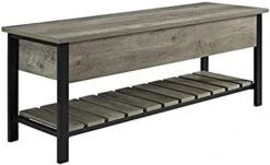 Walker Edison Julian Rustic Farmhouse Lift Top Entry Bench With Bottom Rack, 48 Inch, Barnwood 13 Walker Edison Julian Rustic Farmhouse Lift Top Entry Bench With Bottom Rack, 48 Inch, Barnwood -Songmics Furniture Shop 410HI6nHovL. AC