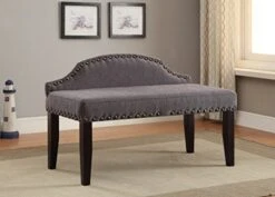 Furniture Of America Arietta 42" Accent Bench, Small, Gray
