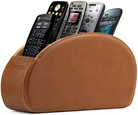 Londo Remote Control Holder With 5 Pockets - Store DVD, Blu-Ray, TV, Roku Or Apple TV Remotes - PU Leather With Suede Lining - Slim, Compact Living Or Bedroom Storage 10 Londo Remote Control Holder With 5 Pockets - Store DVD, Blu-Ray, TV, Roku Or Apple TV Remotes - PU Leather With Suede Lining - Slim, Compact Living Or Bedroom Storage - Image 10