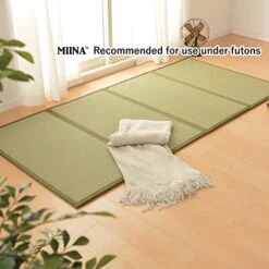 MIINA Japanese Traditional Tatami Mattress, Igusa (Rush Grass) Tatami Mat, Floor Mattress, Japanese Floor Mattress,Japanese Futon, 39"x 78"(Twin Natural)