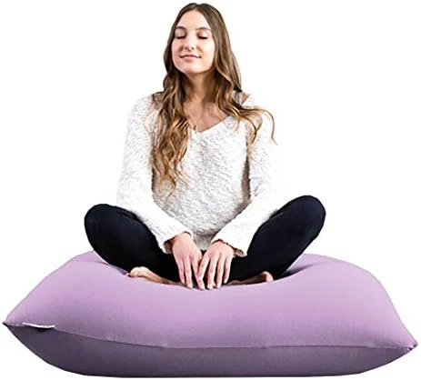 Yogibo Mini Bean Bag, Small Beanbag Chair For Kids, Teens And Adults, Great For Meditation And Sitting, Fibead Filling Conforms To Body, Washable, Removable Cover, Light Grey 15 Yogibo Mini Bean Bag, Small Beanbag Chair For Kids, Teens And Adults, Great For Meditation And Sitting, Fibead Filling Conforms To Body, Washable, Removable Cover, Light Grey - Image 15