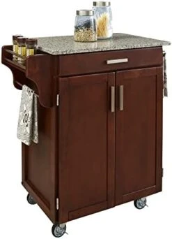 Homestyles Cuisine Kitchen Cart, Off White, Granite Top -Songmics Furniture Shop 410keEIjmFL. AC