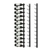 GENERIC RYB (4 Ft) Wine Rack Wall Mounted,Metal Wall Mounted Wine Rack 12 Bottles, Vertical Wine Rack Wall Mounted Including 12 Silicone Stoppers And One Bottle