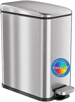 ITouchless SlimGiant 4.2 Gallon Slim Garbage Bin With Handles, 16 Liter Plastic Small Trash Can Hanging Wastebasket, Magazine/File Folder Storage Container For Home, Office, Bathroom, Kitchen, Blue 25 ITouchless SlimGiant 4.2 Gallon Slim Garbage Bin With Handles, 16 Liter Plastic Small Trash Can Hanging Wastebasket, Magazine/File Folder Storage Container For Home, Office, Bathroom, Kitchen, Blue -Songmics Furniture Shop 410phM3FcnL. AC