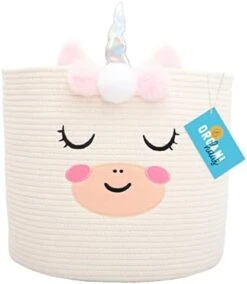 OrganiHaus Cute Basket For Rainbow Classroom Decor 20x13 | Cotton Rope Baskets For Storage | Toybox For Pastel Room Decor | Extra Large Blanket Basket For Living Room | Toy Basket For Playroom Décor 16 OrganiHaus Cute Basket For Rainbow Classroom Decor 20x13 | Cotton Rope Baskets For Storage | Toybox For Pastel Room Decor | Extra Large Blanket Basket For Living Room | Toy Basket For Playroom Décor -Songmics Furniture Shop 411FbqmH hL. AC