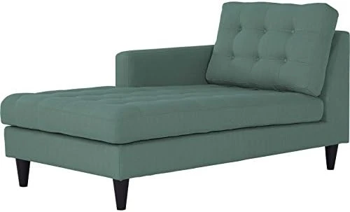 Modway Empress Mid-Century Modern Upholstered Fabric Side Armless Lounge Accent Chair Azure 5 Modway Empress Mid-Century Modern Upholstered Fabric Side Armless Lounge Accent Chair Azure - Image 5