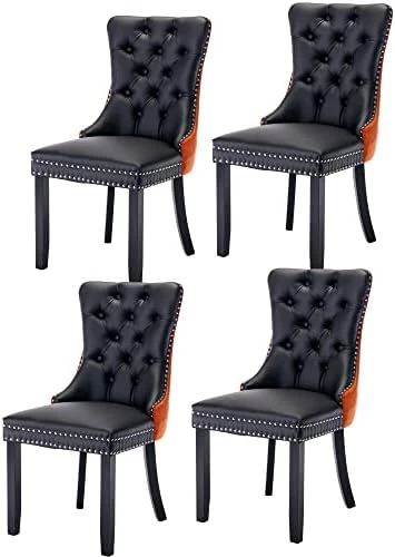 Set Of 2 Dining Chairs Modern For Dining Room Kitchen Accent Side Chair Velvet Button Tufted Padded Cushion Seat And Back (Sapphire Blue) 14 Set Of 2 Dining Chairs Modern For Dining Room Kitchen Accent Side Chair Velvet Button Tufted Padded Cushion Seat And Back (Sapphire Blue) - Image 14