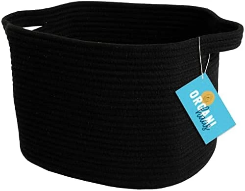 OrganiHaus Woven Basket For Storage | Basket For Shelves | Toy Basket | Throw Blanket Basket For Living Room | Cotton Rope Basket For Storage | Decorative Baby Basket For Towels | Rainbow Basket 14x9 4 OrganiHaus Woven Basket For Storage | Basket For Shelves | Toy Basket | Throw Blanket Basket For Living Room | Cotton Rope Basket For Storage | Decorative Baby Basket For Towels | Rainbow Basket 14x9 - Image 4