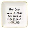 The One Where She Buys A House - New Home Owner Gift - Housewarming Gifts For Women Or Girls - New Homeowners Gift - First Home - Ceramic Jewelry Holder Ring Dish Trinket Box Tray - Friends TV Show