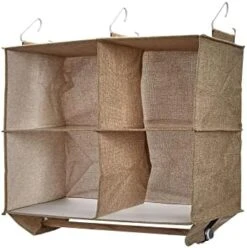 Household Essentials 311390 Hanging Shoe Storage Organizer For Closets -20 Pocket - Natural Canvas -Songmics Furniture Shop 411bnqD6VPL. AC