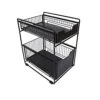 Fruit And Vegetable Storage Cart Home Organization And Storage Racks Kitchen Cutlery Racks Fruit And Vegetable Racks Seasoning Racks Indoor Storage Racks Kitchen Fruit Basket