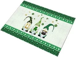 Factory Customized Green Tartan Ribbon Wired Gift Design Ribbon St. Patricks Day Ribbon Placement Mats For Dining Table Round (P, A) -Songmics Furniture Shop 411d63pR8ML. AC