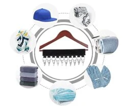 GUAGLL Caps Organizer Hanger With 10 Clips, Baseball Cap Holder Clips To Cap Organizer Hanger For Hat Rack Holder -Songmics Furniture Shop 411kkYcslrL