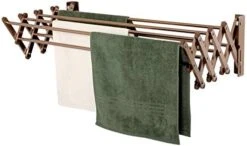 AERO W Racks Stainless Steel Wall Mounted Collapsible Laundry Clothes Drying Rack 60 Pound Capacity 22.5 Linear Ft -Songmics Furniture Shop 411kyQHdAL. AC