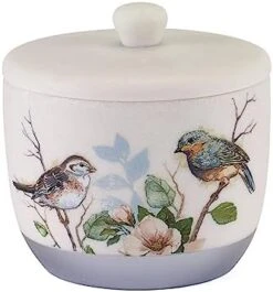 Avanti Linens - Waste Basket, Decorative Trash Can, Nature Design Bathroom Decor (Love Nest Collection) -Songmics Furniture Shop 411lpibNaqL. AC