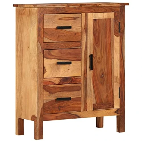 BDBHAVB Hutch For Kitchen Storage, Storage Cabinet, Sideboard, Strong And Sturdy Suitable For Kitchen, Dining Room, Living Room 25.6"x11.8"x31.5" Solid Sheesham Wood 1 BDBHAVB Hutch For Kitchen Storage, Storage Cabinet, Sideboard, Strong And Sturdy Suitable For Kitchen, Dining Room, Living Room 25.6"x11.8"x31.5" Solid Sheesham Wood