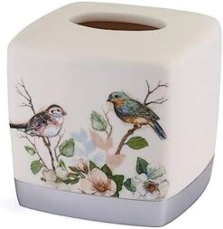 Avanti Linens - Waste Basket, Decorative Trash Can, Nature Design Bathroom Decor (Love Nest Collection) -Songmics Furniture Shop 411rtokXdL. AC