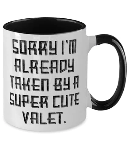 GENERIC Sorry I'm Already Taken By A Super Cute Valet. Valet Two Tone 11oz Mug, Epic Valet Gifts, Cup For Coworkers From Team Leader, Birthday Present, Gift Ideas For Birthday, What To Get For Birthday, Best 2 GENERIC Sorry I'm Already Taken By A Super Cute Valet. Valet Two Tone 11oz Mug, Epic Valet Gifts, Cup For Coworkers From Team Leader, Birthday Present, Gift Ideas For Birthday, What To Get For Birthday, Best - Image 2