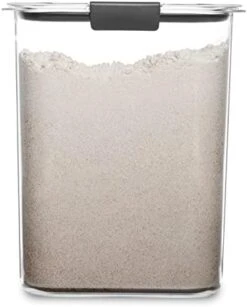 Rubbermaid Brilliance Airtight Food Storage Container For Pantry With Lid For Flour, Sugar, And Rice, 16-Cup, Clear/Grey 16 Rubbermaid Brilliance Airtight Food Storage Container For Pantry With Lid For Flour, Sugar, And Rice, 16-Cup, Clear/Grey -Songmics Furniture Shop 4121i90oTOL. AC