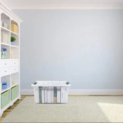 Sandmovie 36 Quart Large Clear Storage Bins, Plastic Storage Box, 6 Packs -Songmics Furniture Shop 4126Ria3XsL