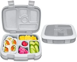 Bentgo® Kids 5-Compartment Lunch Box - Glitter Design For School, Ideal For Ages 3-7, Leak-Proof, Drop-Proof, Dishwasher Safe, & Made With BPA-Free Materials (Glitter Edition - Petal Pink) -Songmics Furniture Shop 4128WLfiPhL. AC