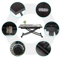 Arathorn Height Adjustable Dining Table, Expand Coffee Table For Living Room, Dining Room, Multifunctional & Practical Gathering Table 6 Arathorn Height Adjustable Dining Table, Expand Coffee Table For Living Room, Dining Room, Multifunctional & Practical Gathering Table -Songmics Furniture Shop 4129xfBHZRL