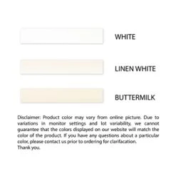 East West Furniture EDVN5-WHI-C 5 Piece Counter Height Dining Table Set Includes A Round Kitchen Table With Pedestal And 4 Linen Fabric Upholstered Dining Chairs, 30x30 Inch, Buttermilk & Cherry -Songmics Furniture Shop 412C7s34tQL