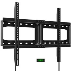 HOME VISION Fixed TV Wall Mount, Low Profile TV Mount For Most 32-75 Inch TVs, TV Wall Mount Bracket Max VESA 600X400mm Up To 165lbs Fits 16”-18”-24” Wood Studs, Quick Release Lock