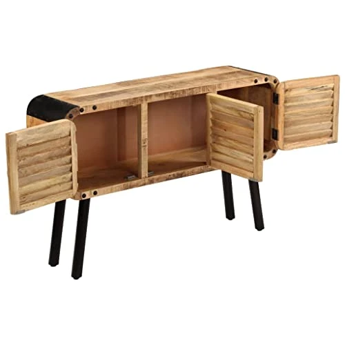 BDBHAVB Dining Sideboard, Wood Sideboard, Sideboard, Easy To Assemble Suitable For Living Room, Bedroom, Study Solid Mango Wood 47.2"x11.8"x29.9" 6 BDBHAVB Dining Sideboard, Wood Sideboard, Sideboard, Easy To Assemble Suitable For Living Room, Bedroom, Study Solid Mango Wood 47.2"x11.8"x29.9" - Image 6