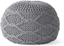 Christopher Knight Home Morven Pouf, Ivory -Songmics Furniture Shop 412QOiKbJWL. AC