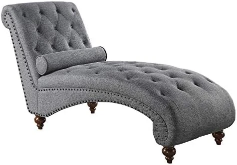 Lexicon Lambart Chaise Lounge, Brown (Bronze Nailheads) 9 Lexicon Lambart Chaise Lounge, Brown (Bronze Nailheads) - Image 9