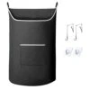 SAVERHO XL Hanging Laundry Hamper Bag, Black Door Hanging Hamper With Large Openging Hanging Laundry Hamper Storage Bag Large Size 36X22 Inch (Black)