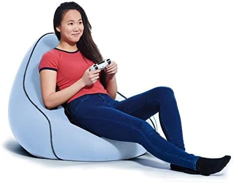 Yogibo Lounger Bean Bag For Adults, Teens, Personal Sized, Single Beanbag Lounge Chair With Raised Back For Gaming, Reading, And Relaxing, Removable, Washable Cover, Dark Gray 10 Yogibo Lounger Bean Bag For Adults, Teens, Personal Sized, Single Beanbag Lounge Chair With Raised Back For Gaming, Reading, And Relaxing, Removable, Washable Cover, Dark Gray - Image 10