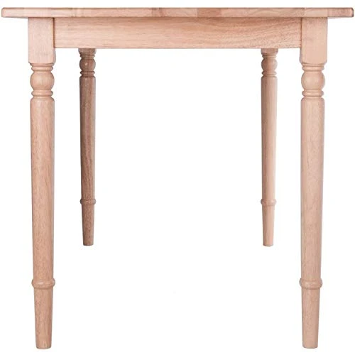 Pemberly Row 47" Transitional Solid Wood Dining Table In Natural 2 Pemberly Row 47" Transitional Solid Wood Dining Table In Natural - Image 2