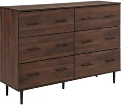 Walker Edison Mila Modern 6 Drawer Storage Buffet, 52 Inch, White And Rustic Oak -Songmics Furniture Shop 412w1wXTVRL. AC