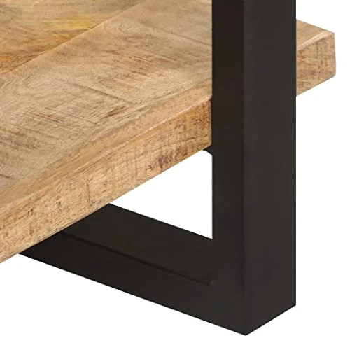 BDBHAVB Multifunctional Sideboard, Dining Sideboard, Sideboard With 3 Shelves, Strong And Sturdy Suitable For Living Room, Bedroom, Study 47.2"x15.7"x29.5" Rough Mango Wood 4 BDBHAVB Multifunctional Sideboard, Dining Sideboard, Sideboard With 3 Shelves, Strong And Sturdy Suitable For Living Room, Bedroom, Study 47.2"x15.7"x29.5" Rough Mango Wood - Image 4