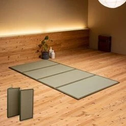 EMOOR Japanese Tatami Mat Twin Natural Rush Grass (Undyed), Foldable Igusa Mattress Floor Sleeping Japanese Futon Mattress Meditation Yoga Zen -Songmics Furniture Shop 4130pyiVc L. AC