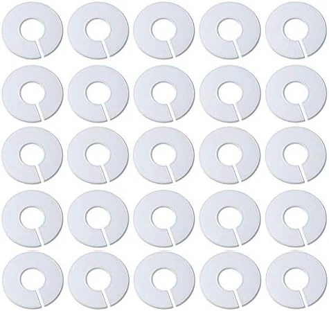 White Round Plastic Blank Rack Size Dividers - Multi-Pack (100) 4 White Round Plastic Blank Rack Size Dividers - Multi-Pack (100) - Image 4