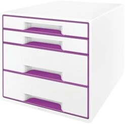 Leitz WOW Cube Storage Box With Drawers 4 Schubladen Metallic Ice Blue -Songmics Furniture Shop 4134c tc9ZL. AC