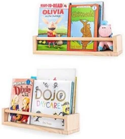 KUWZTY Wall Book Shelves For Nursery Set Of 2, Display Holder For Toys, Toiletry Essentials, Kitchen Spice Racks, Photos(Natural Wood) 11 KUWZTY Wall Book Shelves For Nursery Set Of 2, Display Holder For Toys, Toiletry Essentials, Kitchen Spice Racks, Photos(Natural Wood) -Songmics Furniture Shop 4134vCv8tmL. AC
