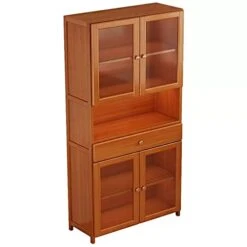 HIHELO Kitchen Cabinet Household Multi-Layer Sideboard Economical Large-Capacity Kitchen Cabinet Rack Cupboard Locker High Cabinet Sideboard Kitchen Storage Cabinets (Color : Six-Layer)