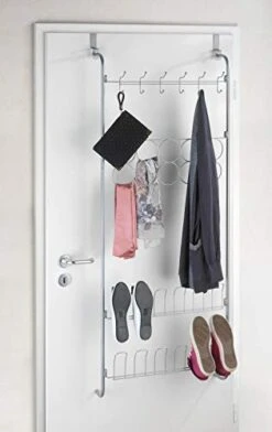 WENKO 4340034100 Door Organizer 23.2 X 59.3 X 7.3 Inch Silver Shiny 1 Pack 11 WENKO 4340034100 Door Organizer 23.2 X 59.3 X 7.3 Inch Silver Shiny 1 Pack -Songmics Furniture Shop 413JoXh1p5L