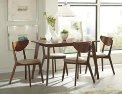 Coaster Home Furnishings Kersey Dining Table With Angled Legs Chestnut 103061 -Songmics Furniture Shop 413ZC4JfHZL